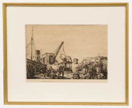 Edmund Blampied (1886-1966) - Framed Early 20th Century Etching, San Sebastian