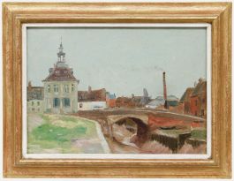 Robert Kirkland Jamieson (1880-1950) - Early 20th Century Oil, Urban Town Scene