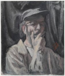 George Weissbort (1928-2013) - 20th Century Oil, Self Portrait with Cap
