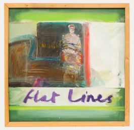 Richard J.S. Young - Framed Contemporary Oil, Flat Lines