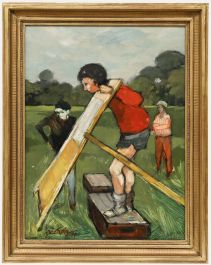 Eric Rolfe - Framed 20th Century Oil, Stocks
