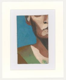 Ben Carrivick - Contemporary Oil, Fragment of a Face