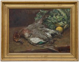 Ernest Rocher (1872-1938) - 1936 Oil, Still Life with Duck