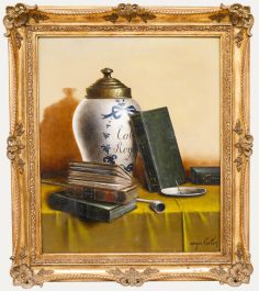  George David Coulon (1823-1904) - Mid 20th Century Oil, The Tobacco Pot