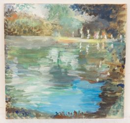 Bernadette Kelly (b.1933) - 20th Century Oil, The Lake in Summer