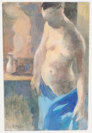 Bernadette Kelly (b.1933) - 20th Century Oil, The Blue Towel