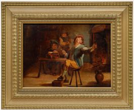 Manner of David Teniers the Younger (1610-1690) - 19th Century Oil, A Toast