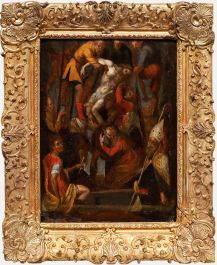 Daniele da Volterra - 18th Century Oil, The Descent from the Cross