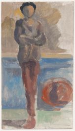 Bernadette Kelly (b.1933) - Mid 20th Century Oil, Man in a Beret
