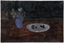 Bernard Myers (1925-2007) - 20th Century Oil, Still Life with Cherries