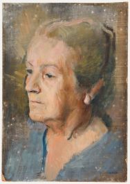 George Weissbort (1928-2013) - 1950 Oil, Deep in Thought