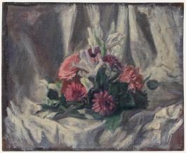 George Weissbort (1928-2013) - 20th Century Oil, Still Life of Pink Flowers