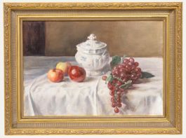 George Weissbort (1928-2013) - 1980 Oil, Grapes and Porcelain