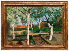 Anna Bornemann (1874-1956) - 1900 Oil, A View of the Garden
