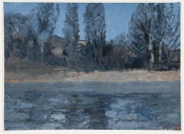 Bernard Myers (1925-2007) - Contemporary Oil, The Thames in Winter