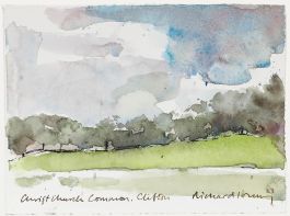 Richard J.S. Young - 2023 Watercolour, Christ Church Common, Clifton