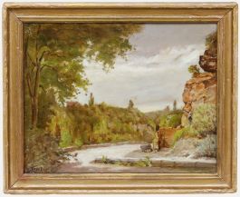 Louis Pivot - Early 20th Century Oil, River Scene