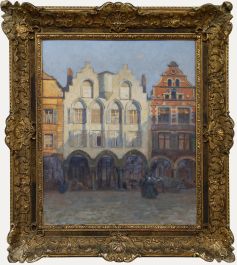 Dilly Georges Hippolyte (1876-1942) - Framed Early 20th Century Oil, Arras
