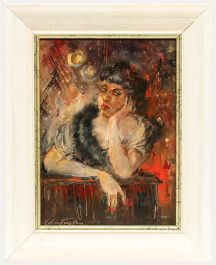 Edgar Freyberg (b.1927) - 20th Century Oil, The Socialite