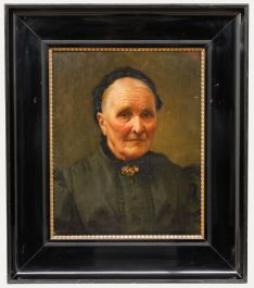 L. Roth  - 1899 Oil, Portrait of A Widow