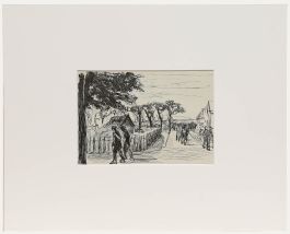 Max Liebermann (1847-1935) - Mid 20th Century Lithograph, Village Street