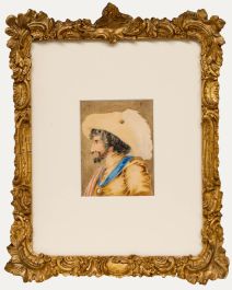 19th Century Watercolour - Portrait of an Aristocrat