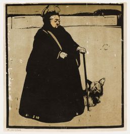 Sir William Nicholson - Early 20th Century Lithograph, Queen Victoria