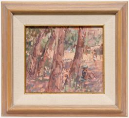John Martin RBA (b.1957) - Framed Contemporary Oil, Beyond The Woods