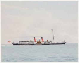 D.J. Lundie - 20th Century Watercolour, Grenadier, 1885