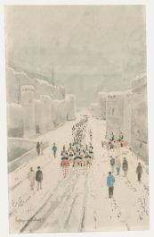 Henri Lafarge de Gaillard - 1895 Watercolour, The Procession