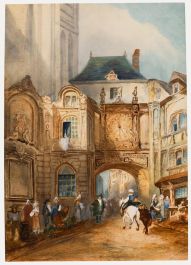 19th Century Watercolour - Le Gros-Horloge