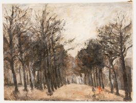 Herand Gulbenkian (1880-1698) - Early 20th Century Oil, The Forest Clearing