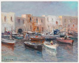Vincenzo Laricchia (b.1940) - Contemporary Oil, Naples in Technicolour