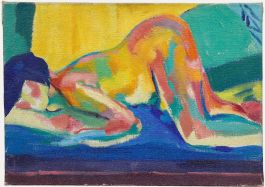 Claude Broise - 20th Century Oil, Reclining Nude