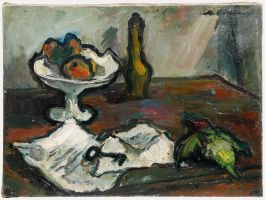 Madeleine Flaschner (1933-2022) - 1960 Oil, Still Life with Key