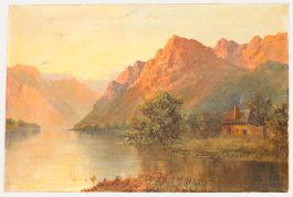Francis E. Jamieson (1895-1950) - Oil, Highland Cottage at Dawn 