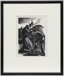 Clare Leighton (1898-1989) - Framed Mid 20th Century Woodcut, Tree Planting