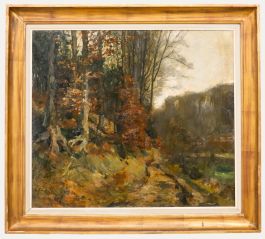 Gaston Haustrate (1878-1949) - Early 20th Century Oil, The Grove