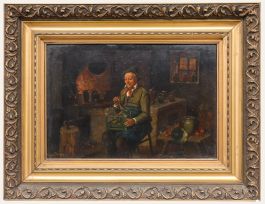 Seyfried - European School 19th Century Oil, The Birdcage