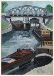 Sophie Grollet - French Mid 20th Century Oil, Saint Denis Lock
