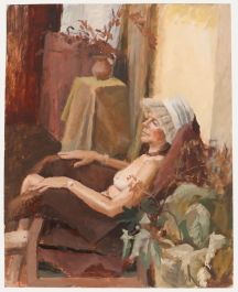 Pauline Plummer (b.1933) - 20th Century Oil, Sunkissed Nude