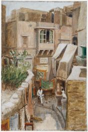Pauline Plummer (b.1933) - 20th Century Oil, A Street in Rajasthan