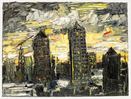 Daniel Nichols - Contemporary Oil, Abstract Canary Wharf