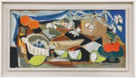 Christian Julia (1921-1991) - Mid 20th Century Gouache, Fruits and Forms I