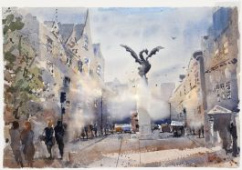 Daniel Nichols - Contemporary Watercolour, Fleet Street, London