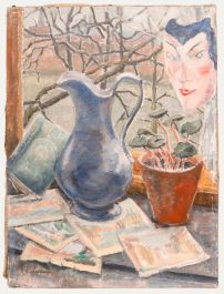 Johan Buning (1893-1963) - Mid 20th Century Oil, Still Life with Venetian Mask