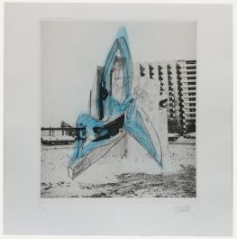 1987 Etching - Abstract City