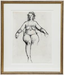 Peter Collins ARCA - 20th Century Pen and Ink Drawing, Monochromatic Nude
