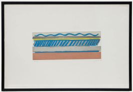 Modernist 1973 Aquatint - Please Stand Behind the Yellow Line