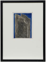 Modernist 1973 Aquatint - Abstract Skyscrapers II